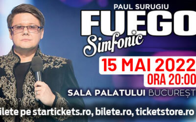 Concertul lui Paul Surugiu-Fuego de la Sala Palatului a fost reprogramat pentru data de 15 mai 2022, ora 20:00